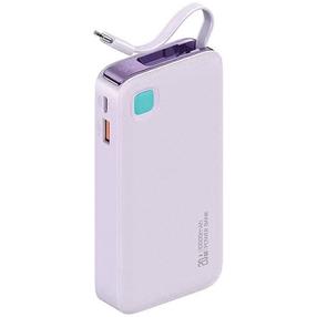Lādētājs-akumulators (Power bank) Usams XY Series US-CD224, 10000 mAh, 20 W, violeta krās.