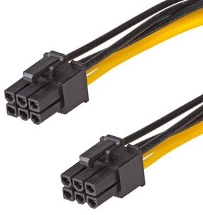 Laidas Akyga PCIe 6-pin - PCIe 8-pin x2 AK-CA-55 PCI Express 6-pin female, PCI Express 6+2-Pin x 2, 0.4 m