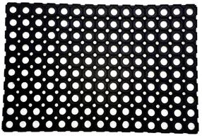 Durvju paklājs Domoletti Rho 008, melna krās., 80 cm x 120 cm x 1.6 cm
