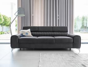Sofa Laurence Nube 6, juoda sp., 97 x 261 cm x 105 cm