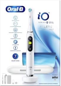 Elektrinis dantų šepetėlis Braun iO Series 9 Special Edition, balta sp.