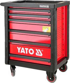 Тележки для инструментов Yato YT-0902, 76.6 см x 46.5 см x 95.8 см, черный цв./красный цв.