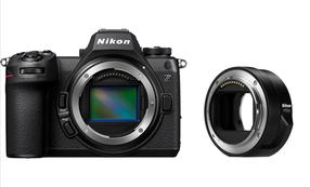 Sistēmas fotoaparāts Nikon Z 6III + FTZ II Mount Adapter, melna krās.