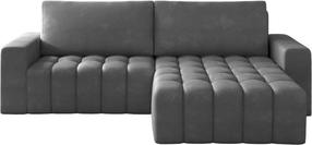 Kampinė sofa Bonett Paros 05, pilka sp., dešininė, 175 x 250 cm x 92 cm
