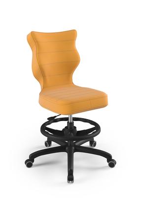 Laste töötool Petit Velvet 35, 64 x 64 x 99 cm, must v./kollane v.