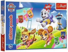 Пазл Trefl Glitter Paw Patrol 14835, 23.1 см x 33.6 см, 100 шт., многоцветный