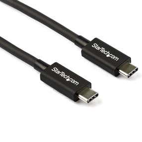 Адаптер StarTech Thunderbolt 3 to Thunderbolt 3 Cable TBLT34MM80CM USB Type-C, USB Type C, 0.8 м, черный цв.