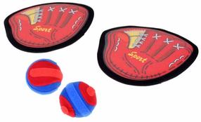Набор спортивных игр Jokomisiada Catch & Toss, 20 см x 20 см, красный цв.