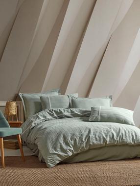 Комплект постельного белья Mijolnir Jasmin 157SHS6391, зеленый цв., 50 x 70 cm, 200 x 220 cm
