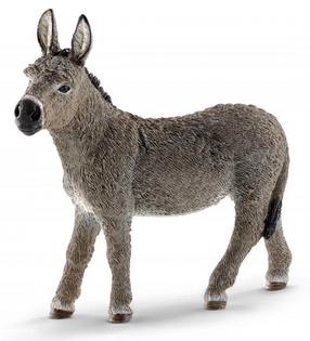 Фигурка-игрушка Schleich Farm World Donkey 13772, 9.5 см, серый цв.