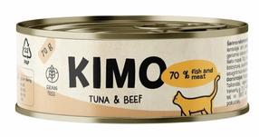Kassi märgtoit Kimo, veiseliha/riis/tuunikala, 0.070 kg, 24 tk