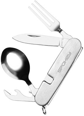 Turistinis stalo įrankių rinkinys Spokey Victus 4in1, aliuminis/nerūdijantysis plienas, 4.5 cm, sidabro sp.
