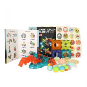 Магнитный конструктор Light, 49 шт., многоцветный