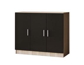 Komoda Kalune Design Vario E, ruda sp./juoda sp., 73.8 cm x 89.1 cm x 38.1 cm