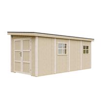 Sodo sandėliukas Timbela SmartSide M940B, 530 cm x 248 cm x 231 cm, rusva sp.
