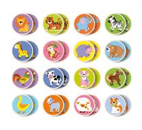 Lavinimo žaislas VIGA Memory Set, 4.5 cm, įvairių spalvų