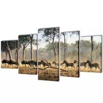 Foto paveikslas VLX Zebras 5pcs, 100 cm x 50 cm