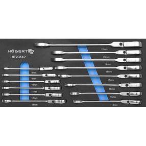 Narrega kombineeritud mutrivõtmete komplekt GE HT7G147, 395 mm, 8 - 21 mm
