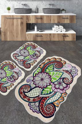 Vonios kilimėlių rinkinys Foutastic Forme 359CHL5296, įvairių spalvų, 60 cm x 100 cm