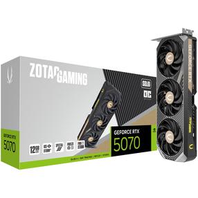 Vaizdo plokštė Zotac Gaming GeForce RTX 5070 SOLID OC ZT-B50700J-10P, 12 GB, GDDR7