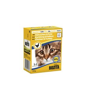 Šlapias kačių maistas Bozita Adult, vištiena/kalakutiena, 0.37 kg