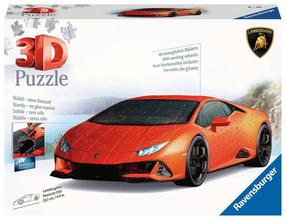 3D dėlionė Ravensburger Lamborghini Huracan Evo, 108 vnt.