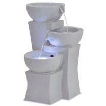 Sodo dekoracija "Dekoratyvinis vidaus fontanas" VLX Fountain LED, 27.2 cm x 27.8 cm x 39.5 cm, pilka sp.