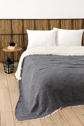 Lovatiesė Mijolnir Muslin, antracito sp., 170 cm x 250 cm