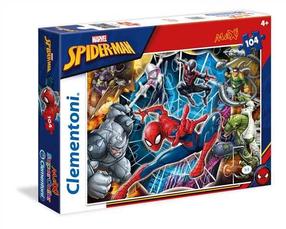 Dėlionė Clementoni Spiderman 23716, 48 cm x 68 cm, 104 vnt., įvairių spalvų