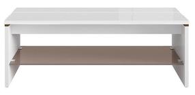 Žurnalinis staliukas Azteca Trio, baltas, 110 cm x 65 cm x 40 cm