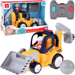 Радиоуправляемый экскаватор Hola Baby Construction Truck, желтый цв./серый цв.