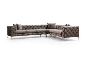 Kampinė sofa Hanah Home Como 569HLN1312, antracito sp., kairinė, 310 x 270 cm x 73 cm