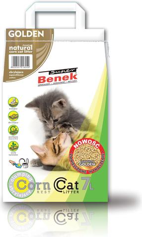 Kačių kraikas Super Benek Golden VAT006174, organinis (sušokantis), 7 l