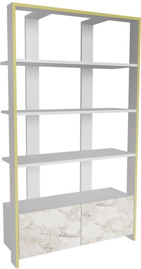 Pastatoma lentyna Kalune Design Elena 875ZNA4615, balta sp., 160 cm x 93.6 cm x 31.5 cm