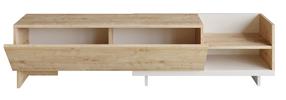 TV galds Kalune Design Parion, ozola krās./balts krās., 165 cm x 35 cm x 41 cm