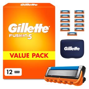 Keičiamos skustuvo galvutės Gillette Fusion5, 12 vnt