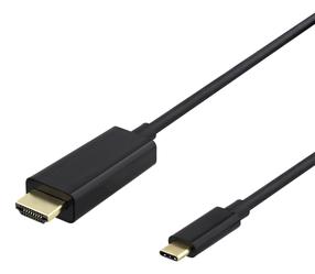 Įkrovimo laidas Deltaco Baltic, USB Type C/HDMI, 200 cm