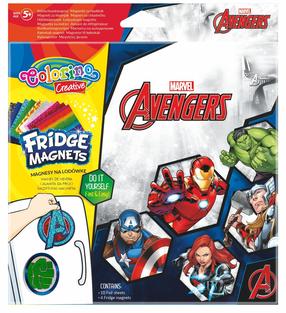 Magnetų gamybos rinkinys Colorino Avengers 123-892, įvairių spalvų