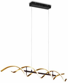Lampa griesti Trio Sequence, LED, 2300 - 4000 °K, 1 x 45 W, zelta krās./balta krās. / melna krās.