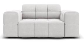 Krėslas Micadoni Home Jennifer Velvet, sidabro sp., 124 cm x 102 cm x 70 cm