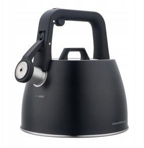 Arbatinukas su švilpuku Klausberg KB-7915, 2.5 l, juoda sp.