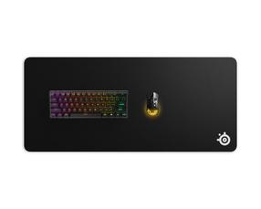 Peles paliktnis Steelseries QcK XXL, 90 cm x 40 cm x 0.2 cm, melna krās.