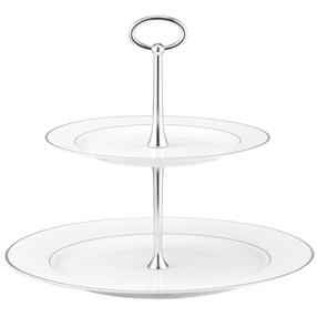 Servēšanas paplāte Ambition Aura Silver, 27 cm x 23 cm, 27 cm, Balta krās./Sudraba krās.