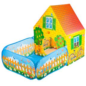 Bērnu telts EcoToys Farm Tent, 150 cm x 90 cm