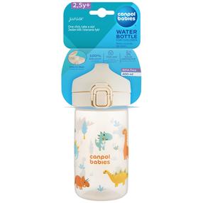 Bērnu pudelīte Canpol Babies Junior 56/624, 400 ml, 2. g., plastmasa, bēša krās.