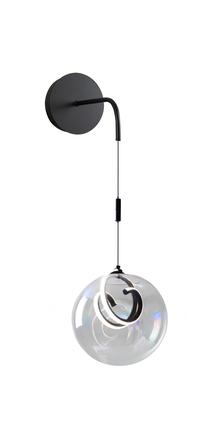 Šviestuvas sieninis Domoletti Bulb 2024114WB-CL, LED, 4000 °K, 0 x 10 W, skaidri sp. / juoda sp.
