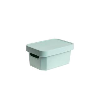 Daiktadėžė su dangčiu Domoletti, žydra sp., 36 x 27 x 21 cm