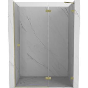 Dušo durys Mexen Lunar L, 140 cm x 200 cm, skaidri sp./aukso sp./grūdintas