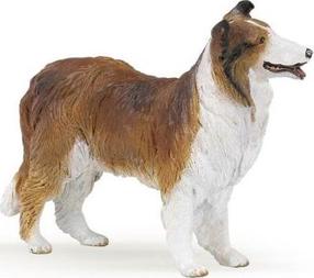 Rotaļlietu figūriņa Papo Collie Sheepdog 401370, brūna krās.