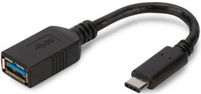 Adapteris Assmann AK-300315-001-S USB / USB USB 3.0 A female, USB 3.0 male, 0.15 m, juoda sp.